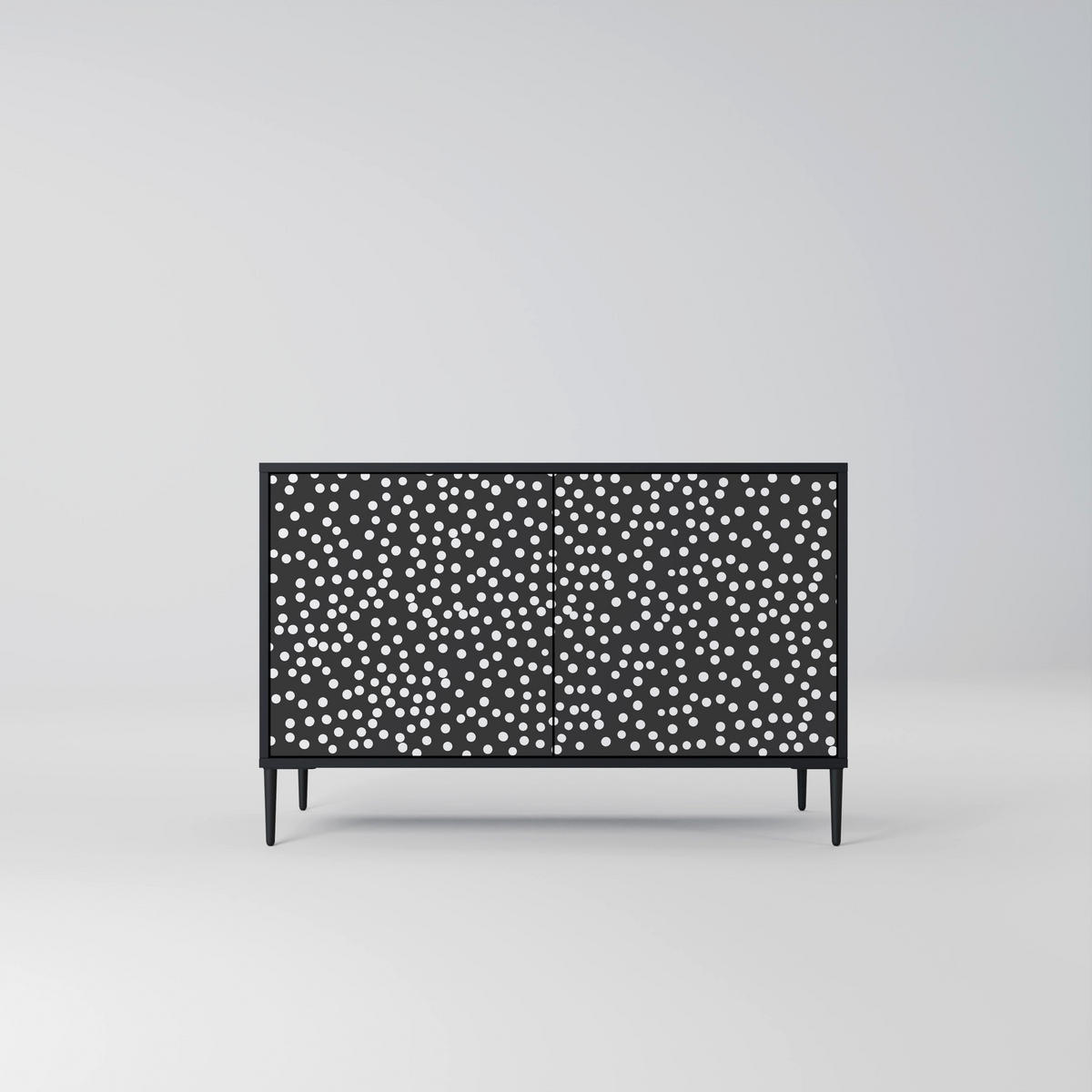 SIDEBOARD BLINDING LIGHTS, Eicheneffekt, 111x42x77,5 cm, 2 Türen - Eichefarben/Buchefarben, Holzwerkstoff/Buchenholz (111/77.5/42cm) - SpaceRebels
