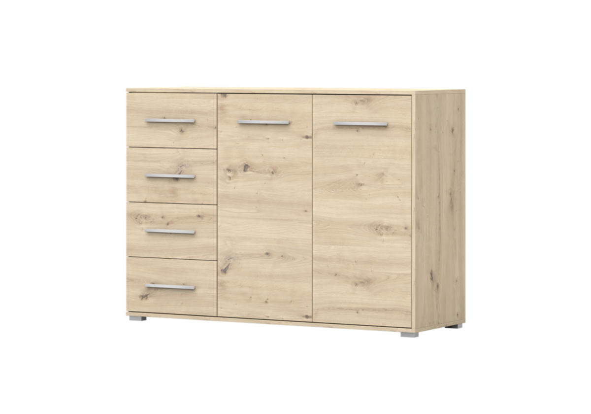 KOMMODE - Highboard IRYS 01 2D4S Artisan - Eiche Artisan, Holzwerkstoff (135/95/45cm) - Möblo
