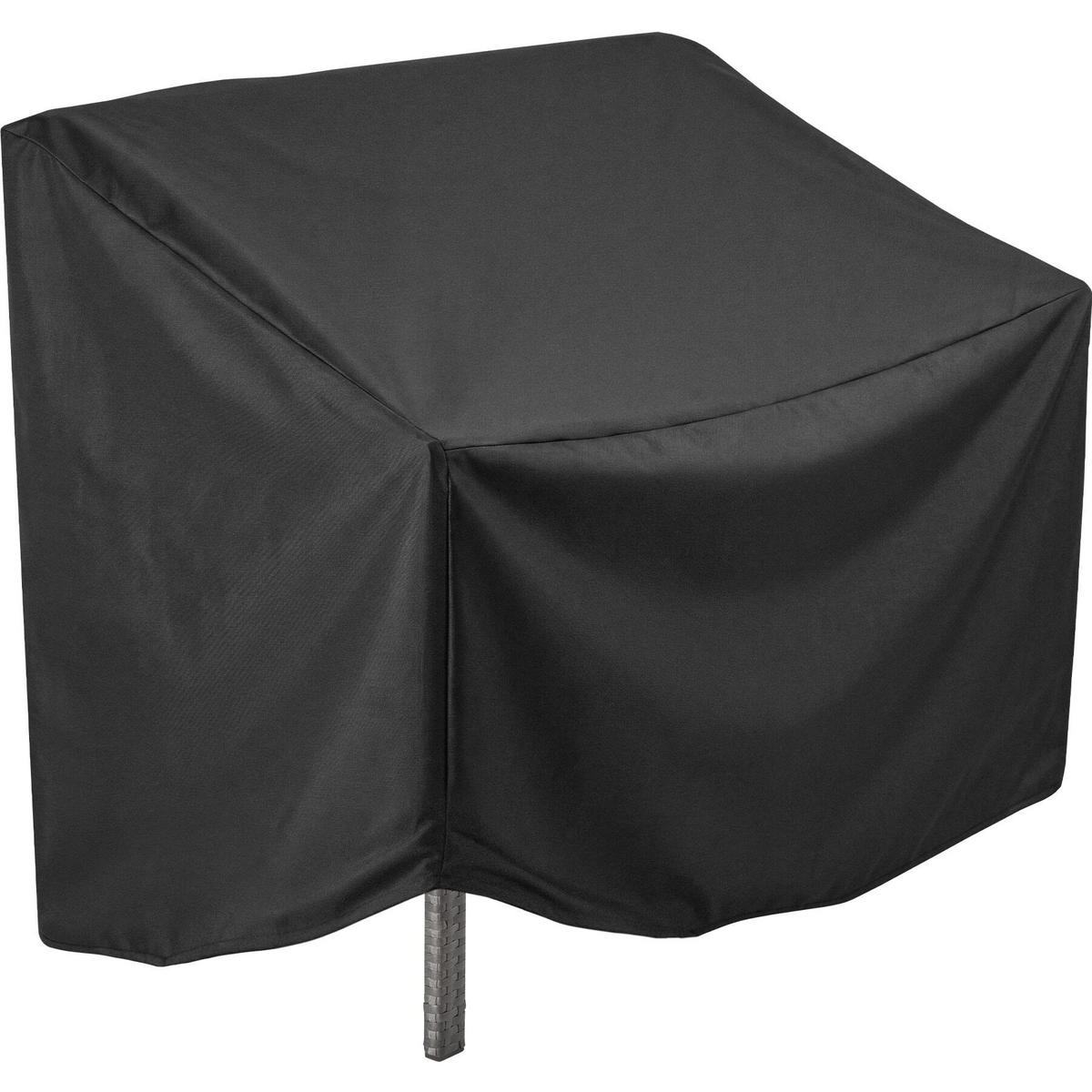RATTAN-GARTENBANK Murat, 125 x 62,5 x 90 cm, inklusive Schutzhülle, grau - Grau, Kunststoff (125/90/62.5cm) - tectake