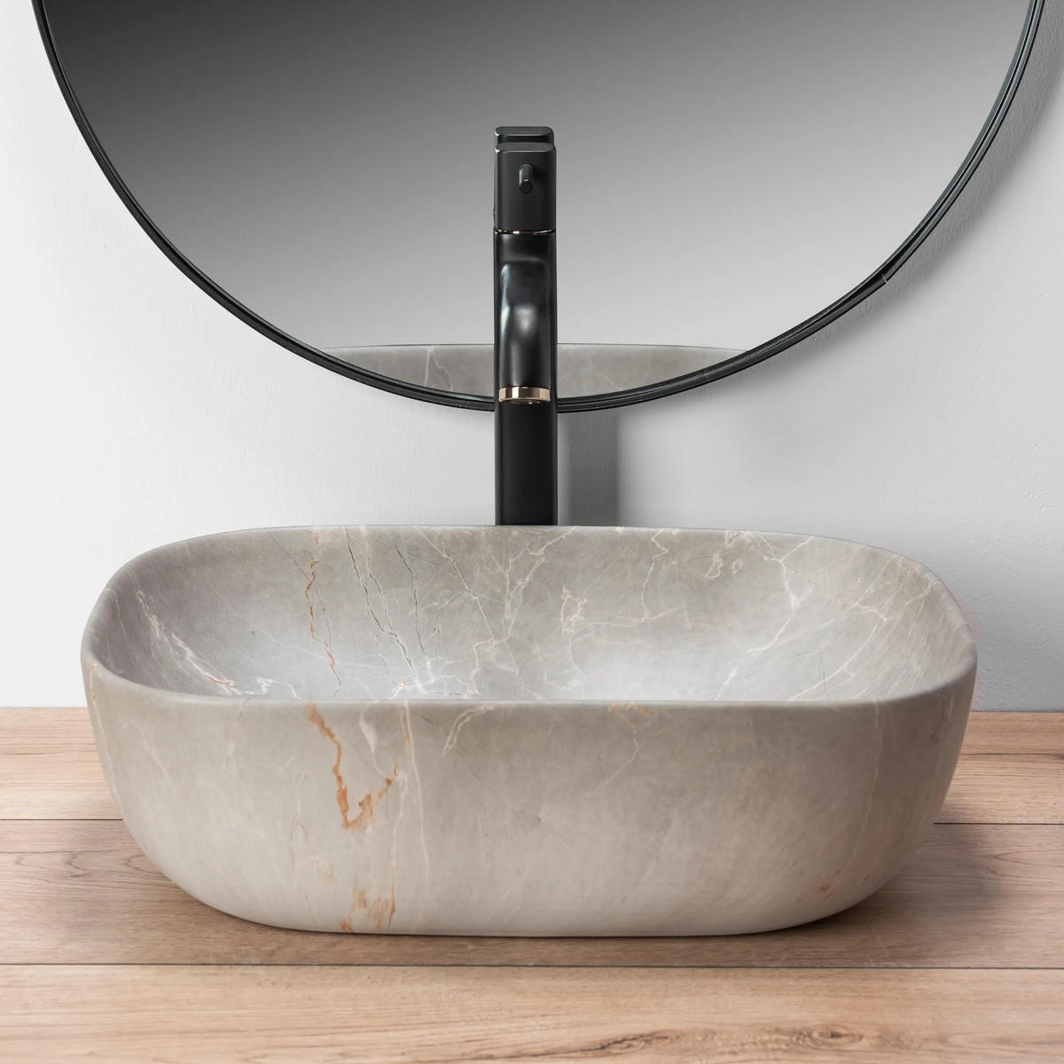 AUFSATZWASCHBECKEN LIVIA BEIGE 46,5/33,5/13,5 cm - Beige, Keramik (46.5/13.5/33.5cm) - REA
