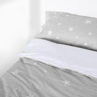 KINDER schlafsack Little star Grau 105x200 cm Ohne füllung - Grau, Textil (105/200cm) - Happy Friday