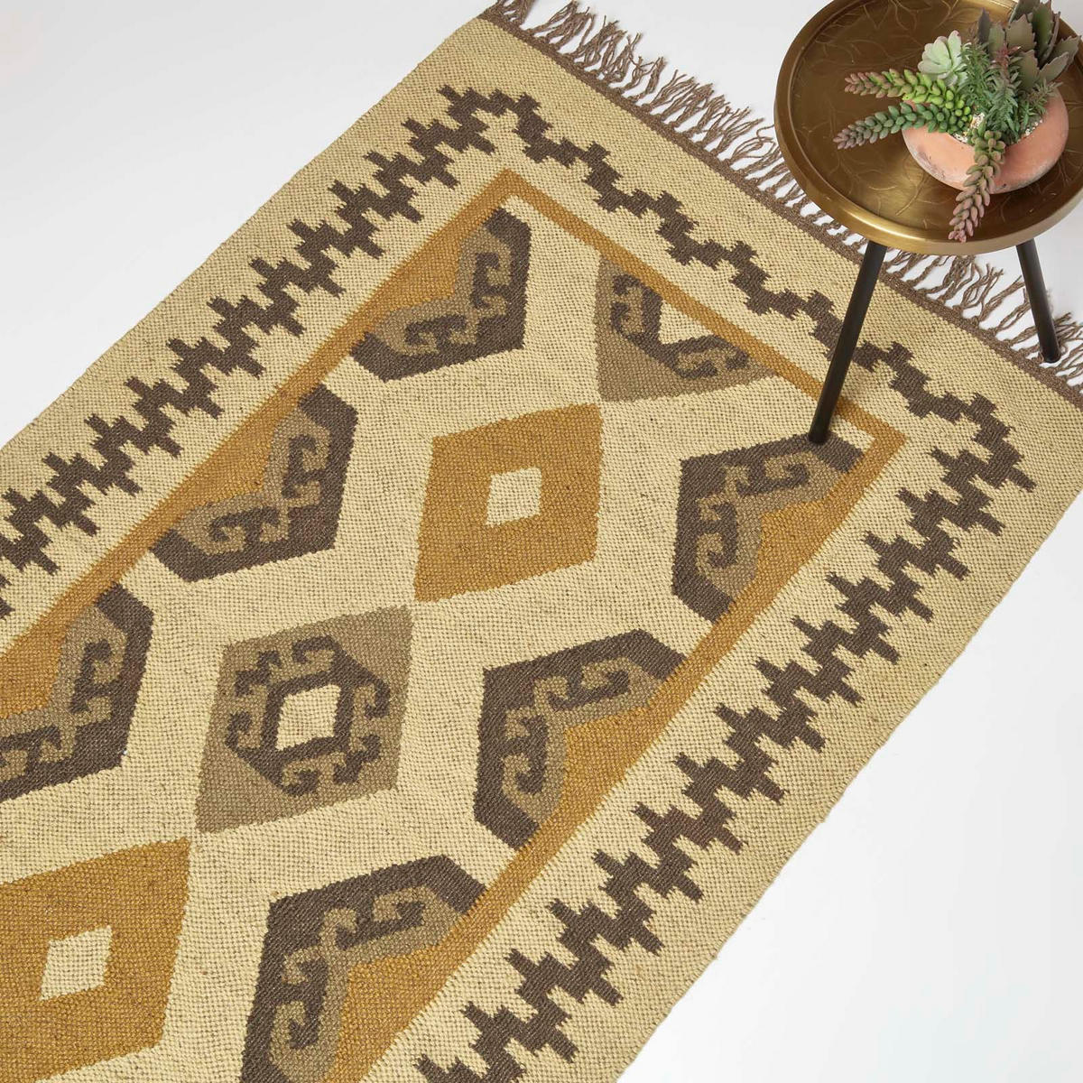 KELIM-TEPPICH Ravar handgewebt 90/150 cm - Multicolor, Textil (90/150cm) - Homescapes
