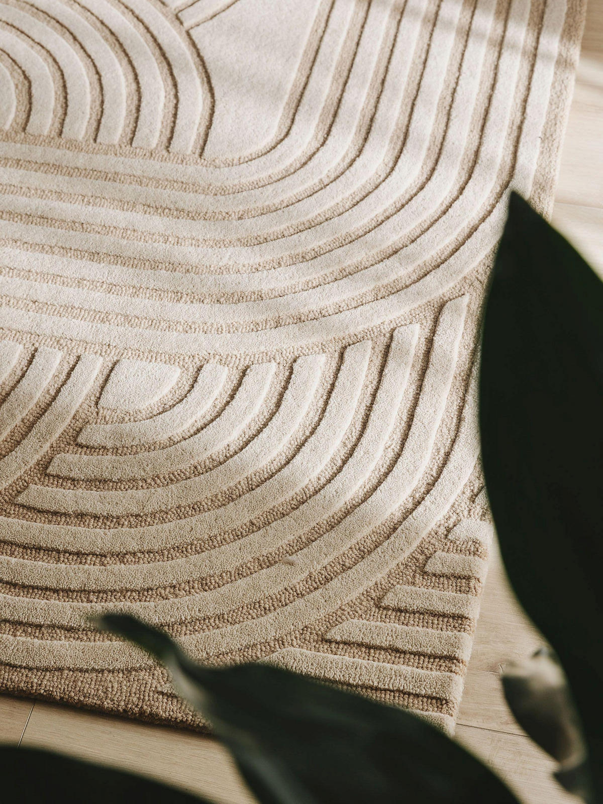 WOLLTEPPICH Nuria Beige 160x230 cm - Beige, Textil (160/230cm) - benuta Pure