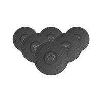 ESPRESSO-UNTERTASSEN Manufacture-Rock Mickey Mouse schwarz ø 12,1 cm 6er Set - Schwarz, Keramik (12.1cm) - Villeroy & Boch