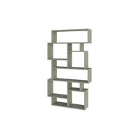 BÜCHERREGAL Karmato Aschgrün 96/25,5/168,5 cm - Grün, Holzwerkstoff (95.8/168.6/25.3cm) - Decortie