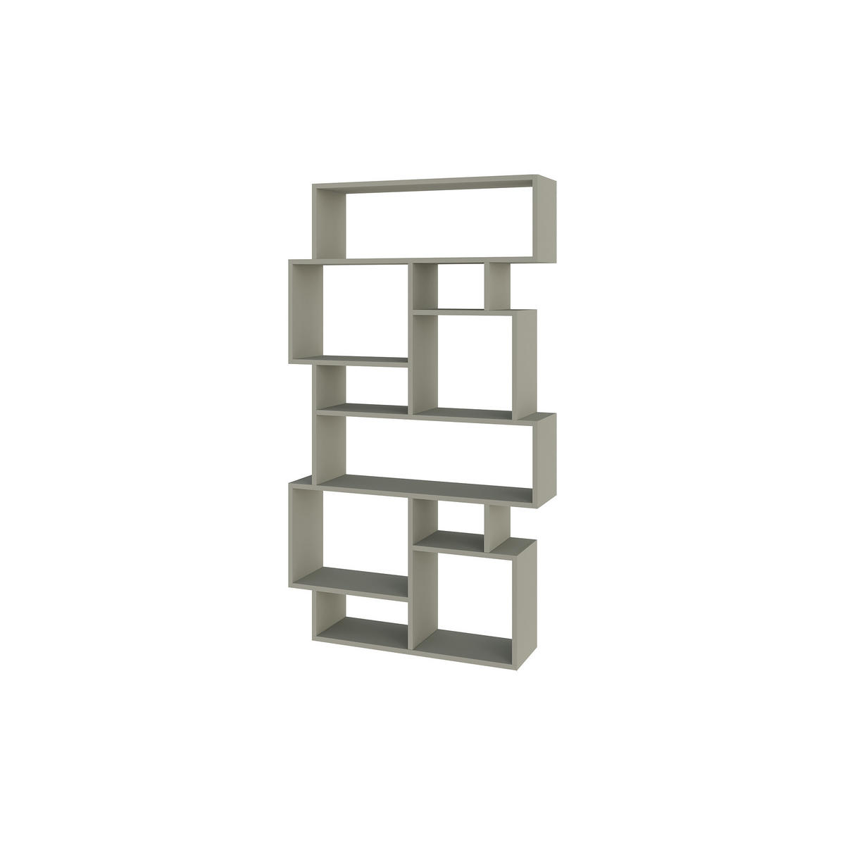 BÜCHERREGAL Karmato Aschgrün 96/25,5/168,5 cm - Grün, Holzwerkstoff (95.8/168.6/25.3cm) - Decortie