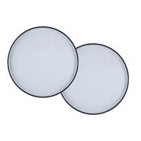 SERVIERPLATTEN Gourmet Ø33cm - 2er-Set - Onyx - Schwarz, Keramik (33/3/33cm) - Björn