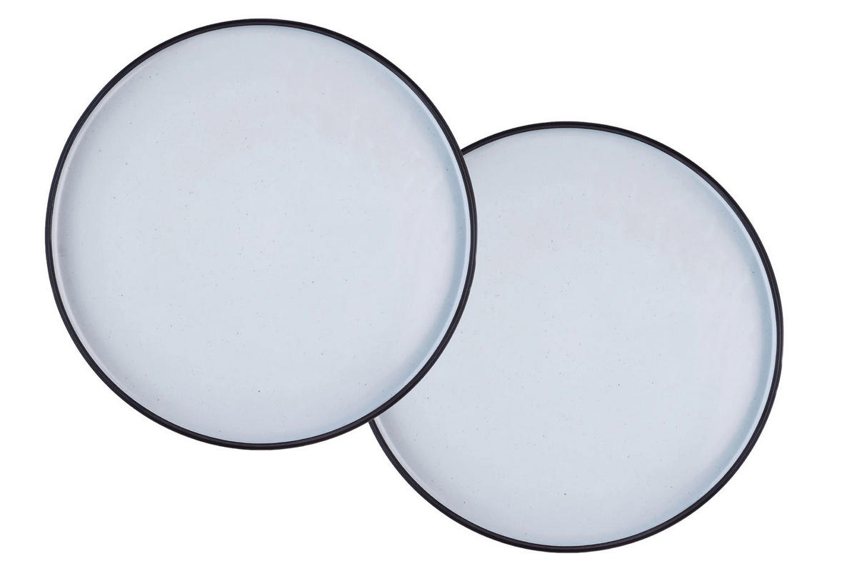 SERVIERPLATTEN Gourmet Ø33cm - 2er-Set - Onyx - Schwarz, Keramik (33/3/33cm) - Björn