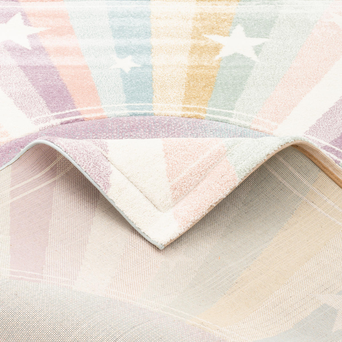 KINDER TEPPICH MAUI KIDS RAINBOW STAR - Multicolor, Textil (120/170cm) - Pergamon