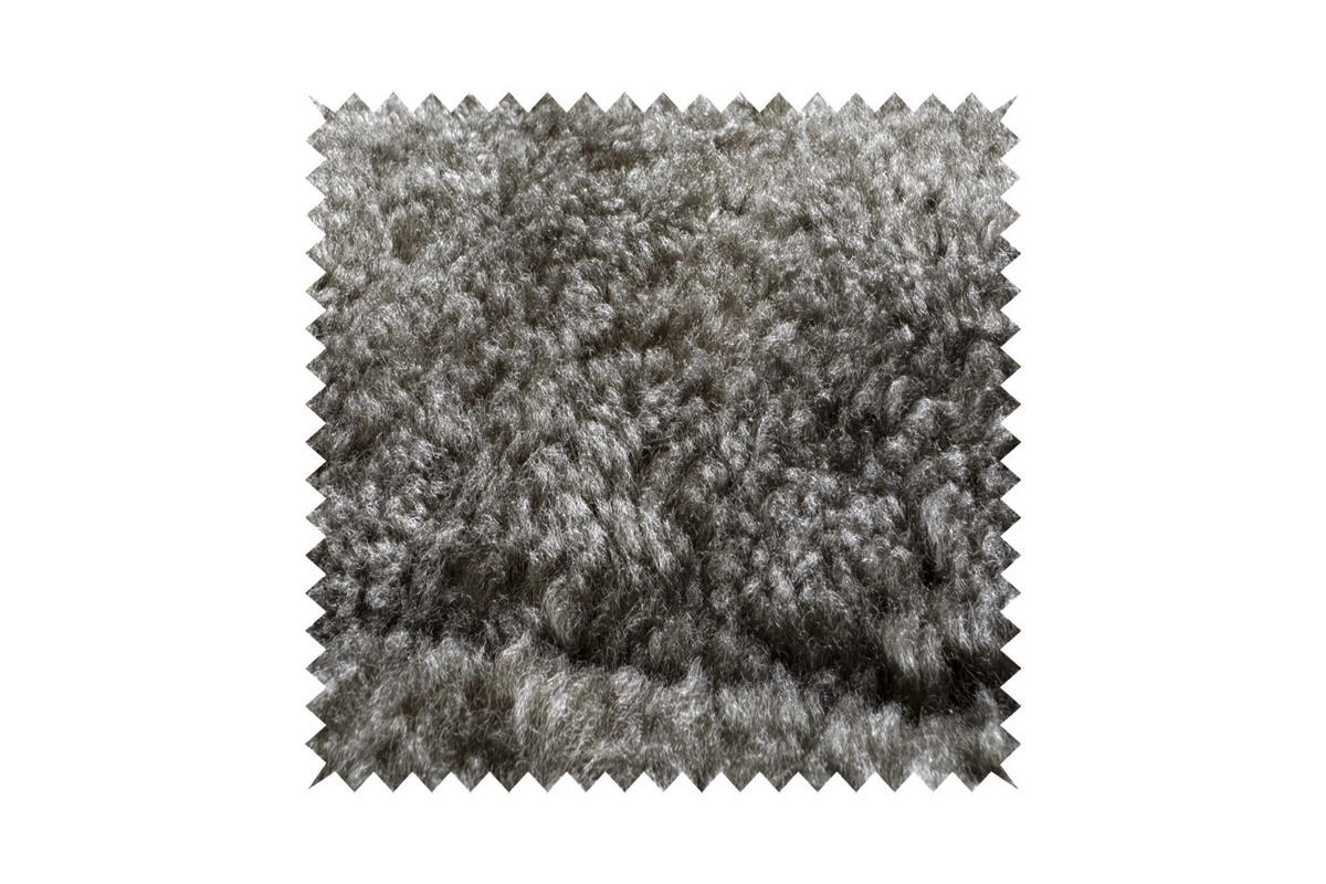 RELAXSESSEL SILVA Hellgrau Schaffell Relaxfunktion - Hellgrau/Schwarz, Naturmaterialien/Fell (77/106/86cm) - KAWOLA