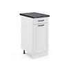KÜCHENUNTERSCHRANK R-Line Weiß Landhaus 40 cm, AP Anthrazit - Weiß, Holzwerkstoff (40/81.6/60cm) - Vicco