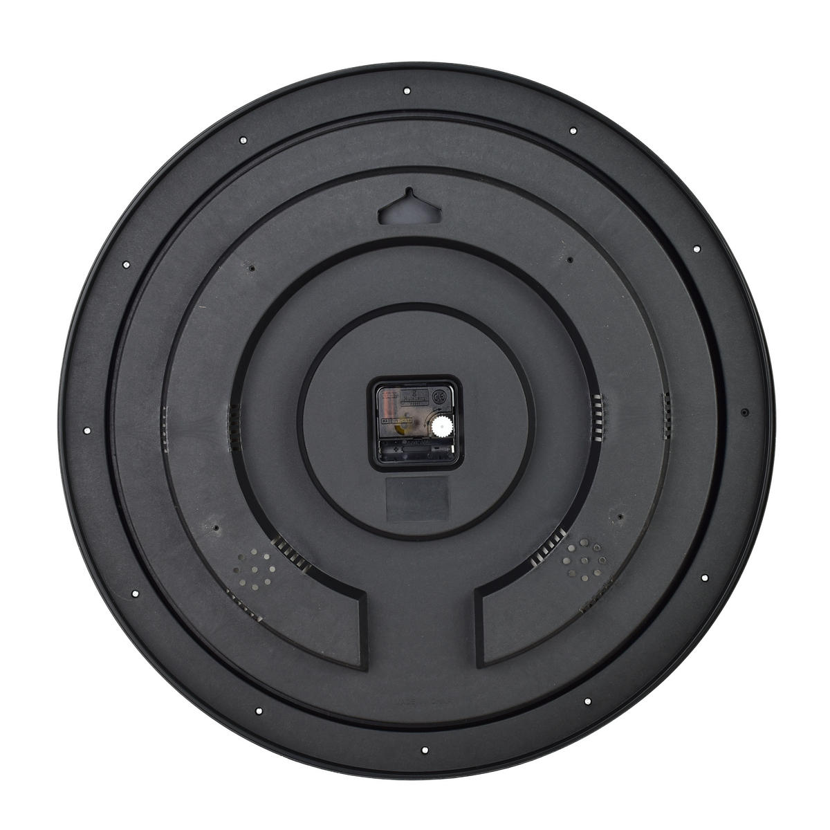 WANDUHR Ramsey Schwarz 50/5/50 cm Kunstoff - Schwarz, Kunststoff (50/50/5cm) - Mondex