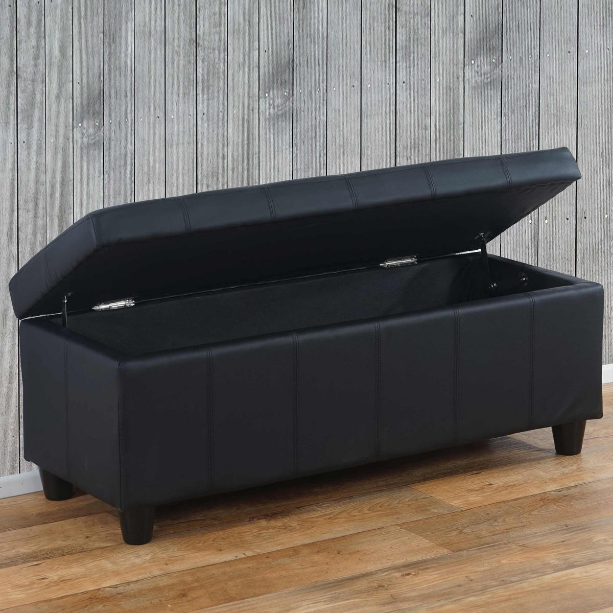 AUFBEWAHRUNGS-TRUHE Schwarz - Schwarz, Textil (114/45/45cm) - MCW
