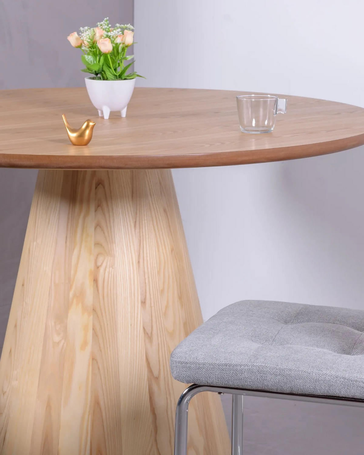 ESSTISCH Rund Eschefarben 120/120/78 cm - Eschefarben, Holz (120/120/78cm) - Nest Dream