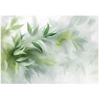 FOTOTAPETE Blätter Abstrakt Grün 368x254 cm - Multicolor, Textil (368/254cm) - Wallarena