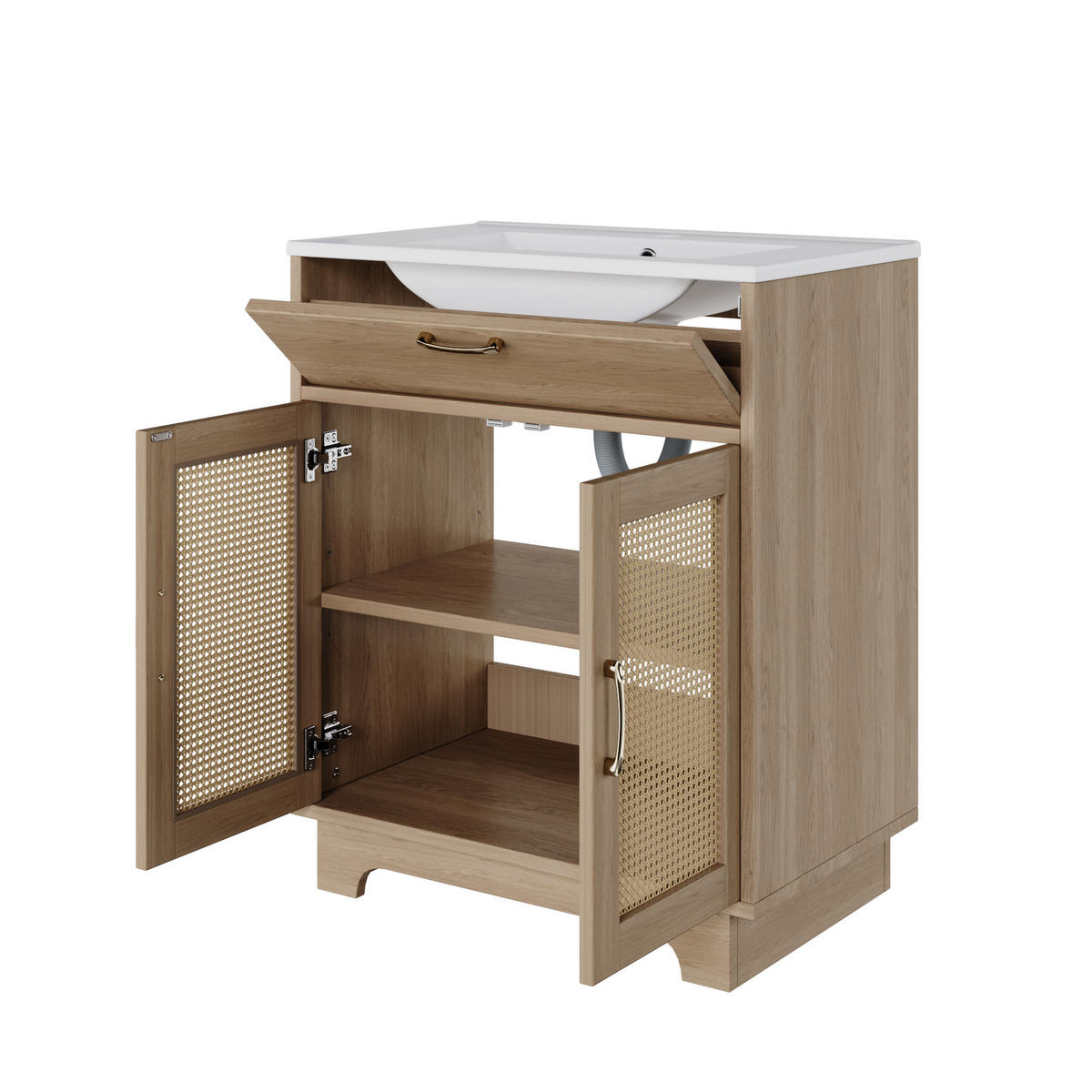 WASCHTISCH Naturfarben 76/46/88 cm - Naturfarben, Holz (76/88/46cm) - PANGIVO