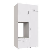 WASCHMASCHINENSCHRANK Serie 2 127cm Breit, 240cm Hoch - Weiß, Holzwerkstoff (127/240/67cm)