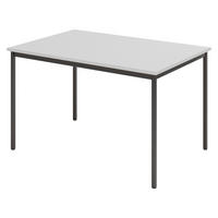 KANTINENTISCH Serie-V 80/120/72 cm in Grau/Schwarz - Schwarz/Grau, Holzwerkstoff (80/120/72cm) - bümö