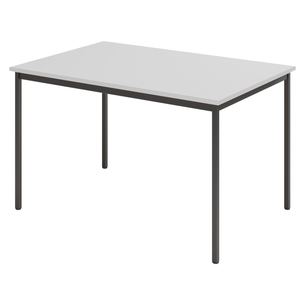 KANTINENTISCH Serie-V 80/120/72 cm in Grau/Schwarz - Schwarz/Grau, Holzwerkstoff (80/120/72cm) - bümö