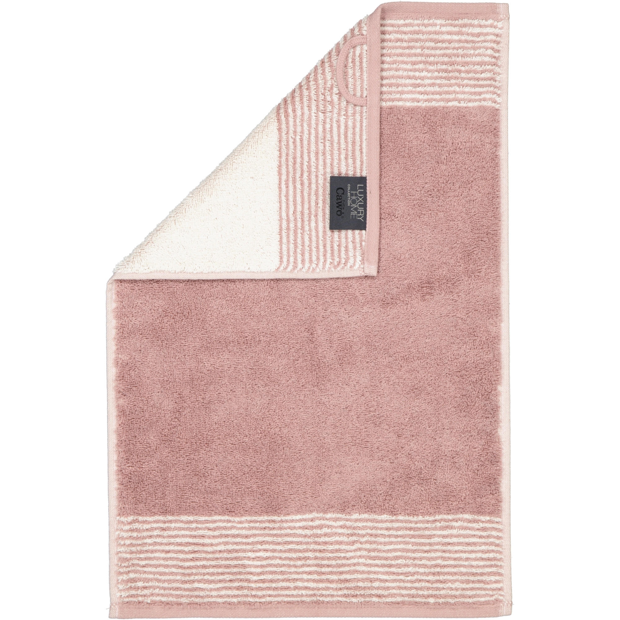 HANDTÜCHER LUXURY HOME TWO-TONE 590 MAGNOLIE - 83 - Rosa, Textil (30/50cm) - Cawoe