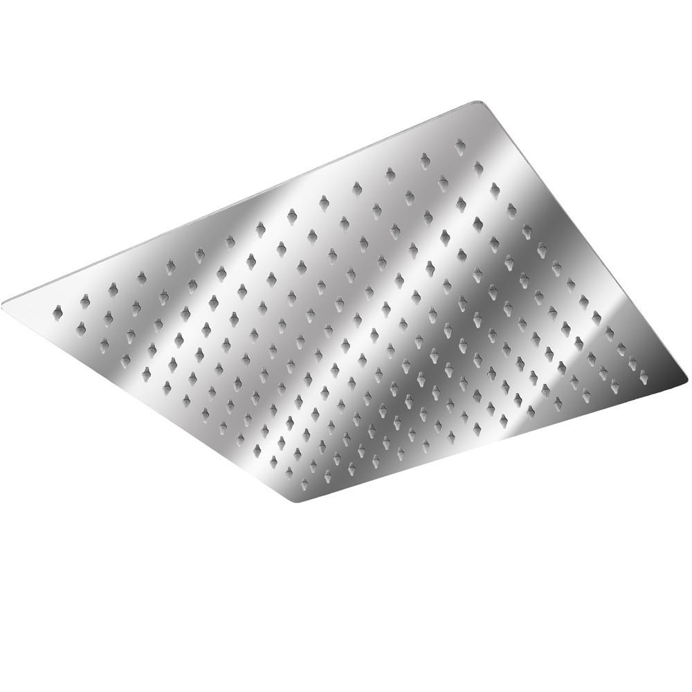 REGENDUSCHKOPF ,1/2 Zoll Gewinde,silber - Silberfarben, Metall (30/4.5/30cm) - tectake