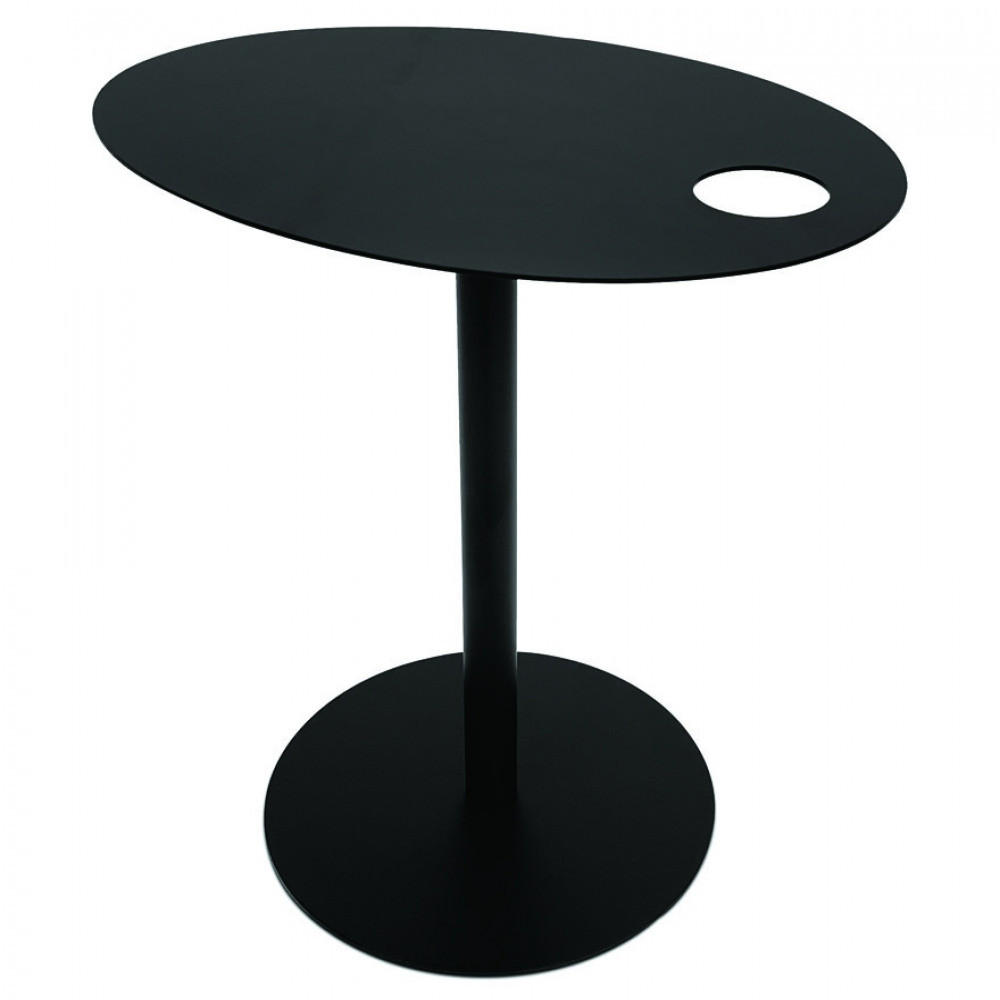 LOUNGETISCH Schwarz 42x31x45 cm - Hellgrau/Schwarz, Metall (31/42/45cm) - AlterEgo
