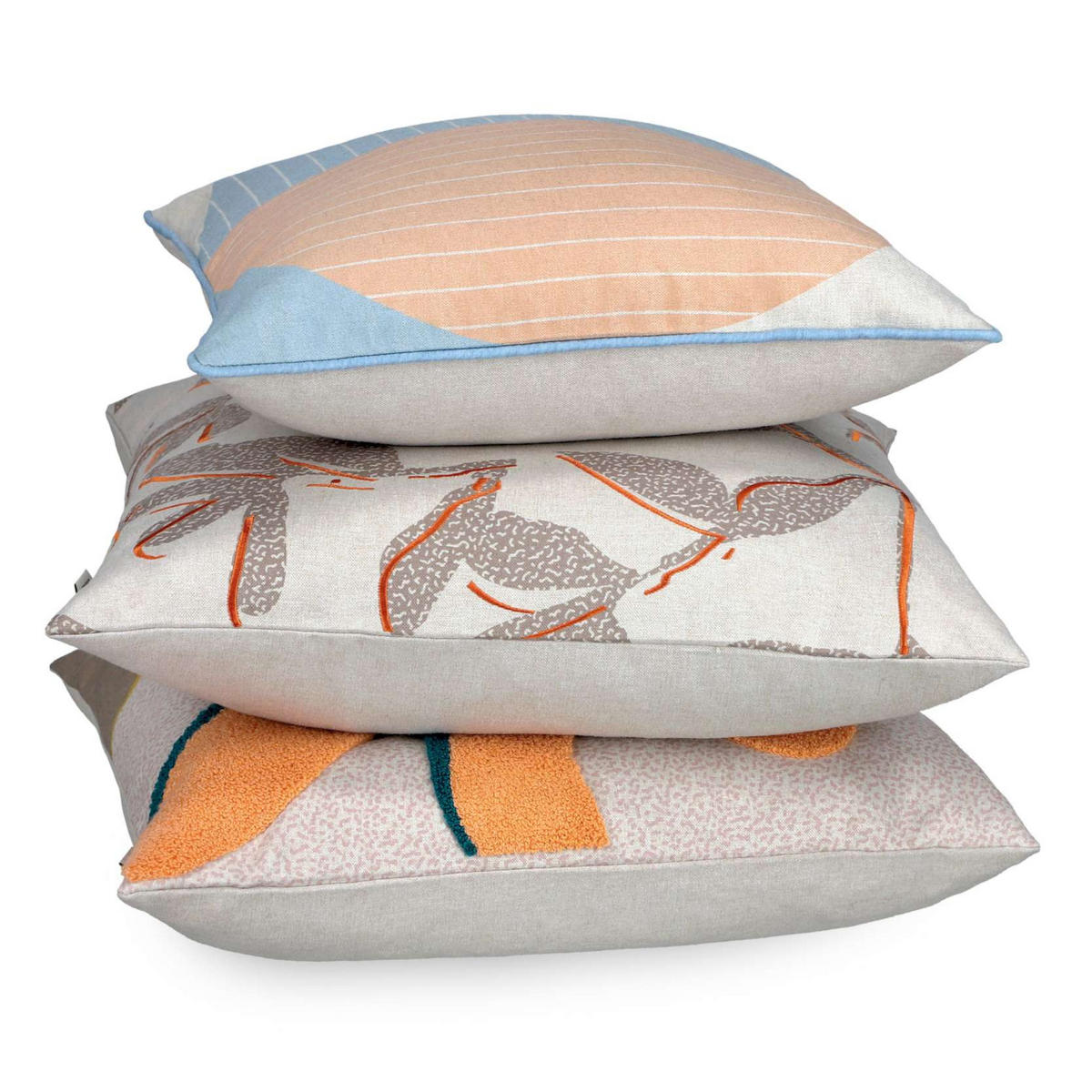 KISSENHÜLLE ANICA - Multicolor, Textil (38/38cm) - Esprit