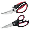 GEFLÜGELSCHEREN 2er-Set, schwarz - Rot, Metall (23cm) - bremermann
