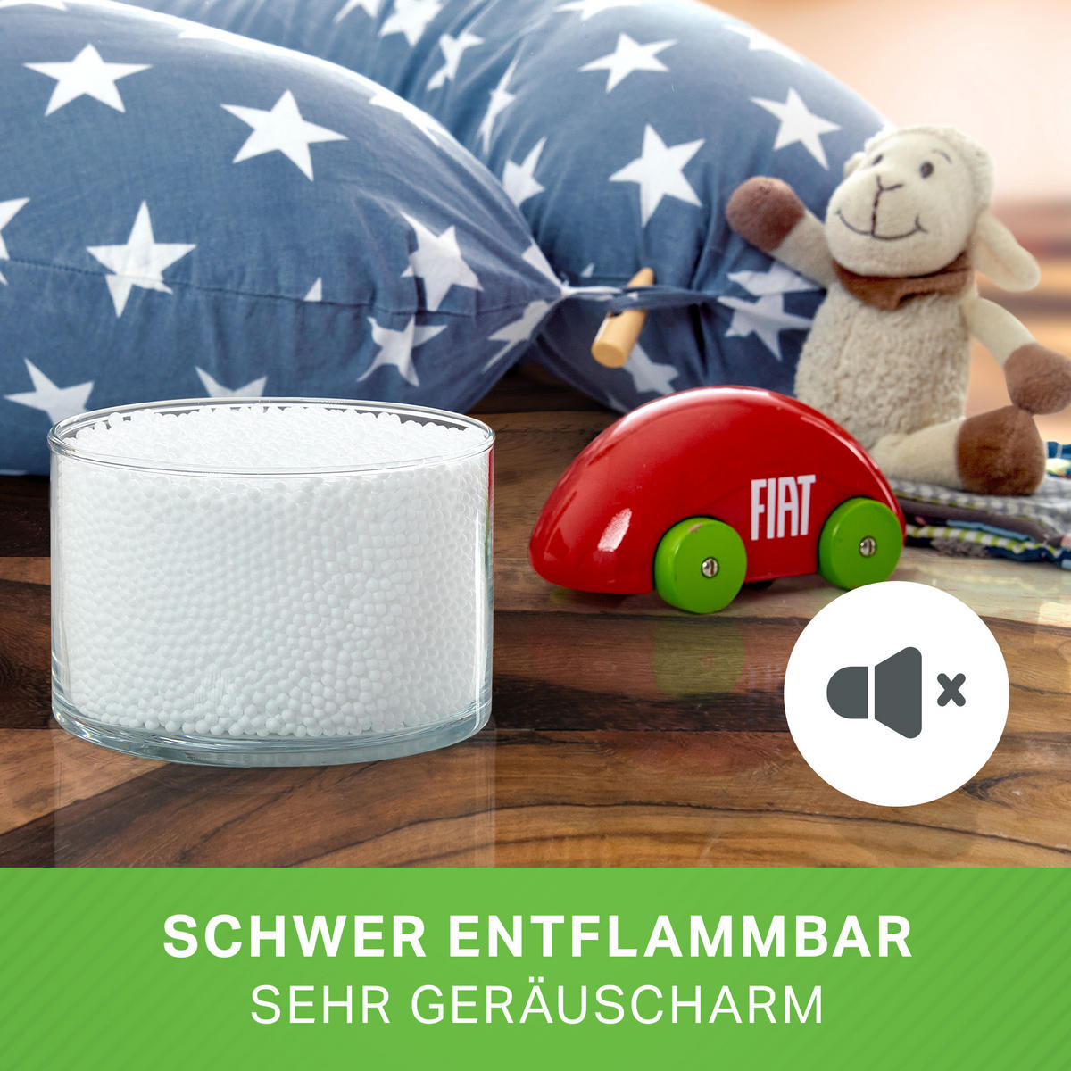 MIKRO-EPS-PERLEN Sitzsack-Füllung 430 Liter - Weiß, Kunststoff (0.2/0.2/0.2cm) - Green Bean