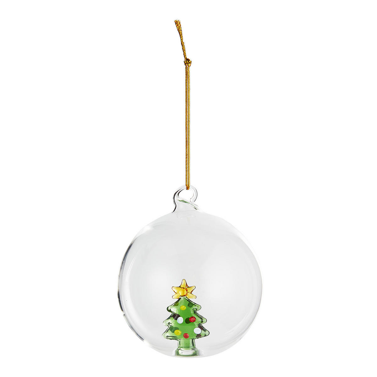 CHRISTBAUMKUGEL Hang On Tannenbaum - Transparent, Glas (8/8/9cm) - Butlers