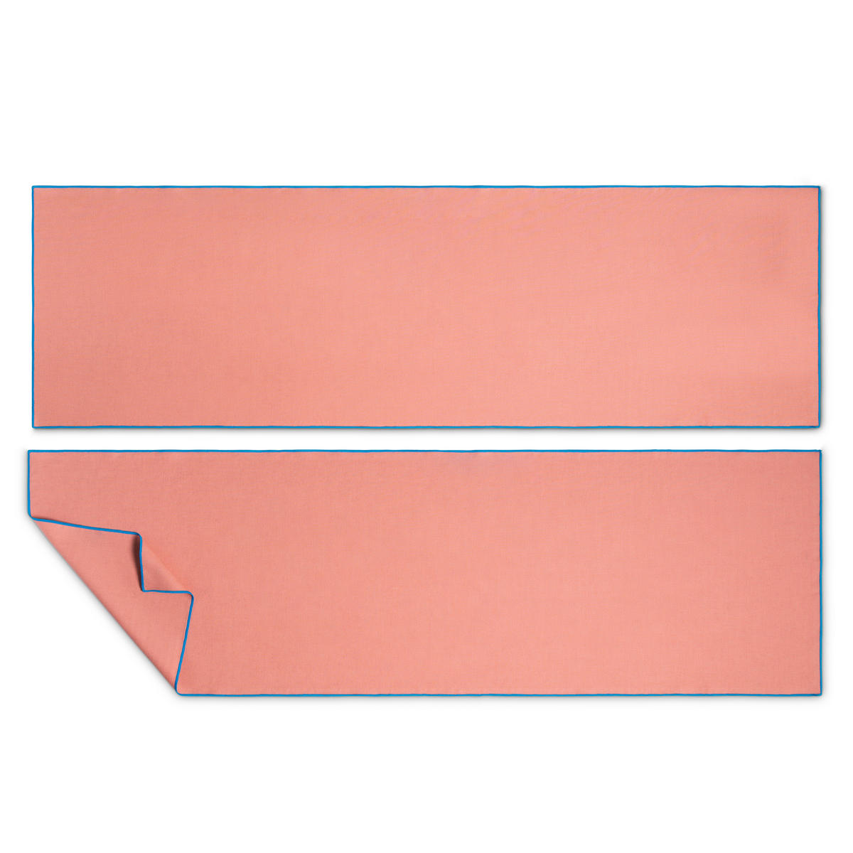 TISCHET 8-teilig, 100% Leinen, rosa und blau SET CONTRAST EDGE - Pink, Textil (40/130cm) - RNT By Really Nice Things