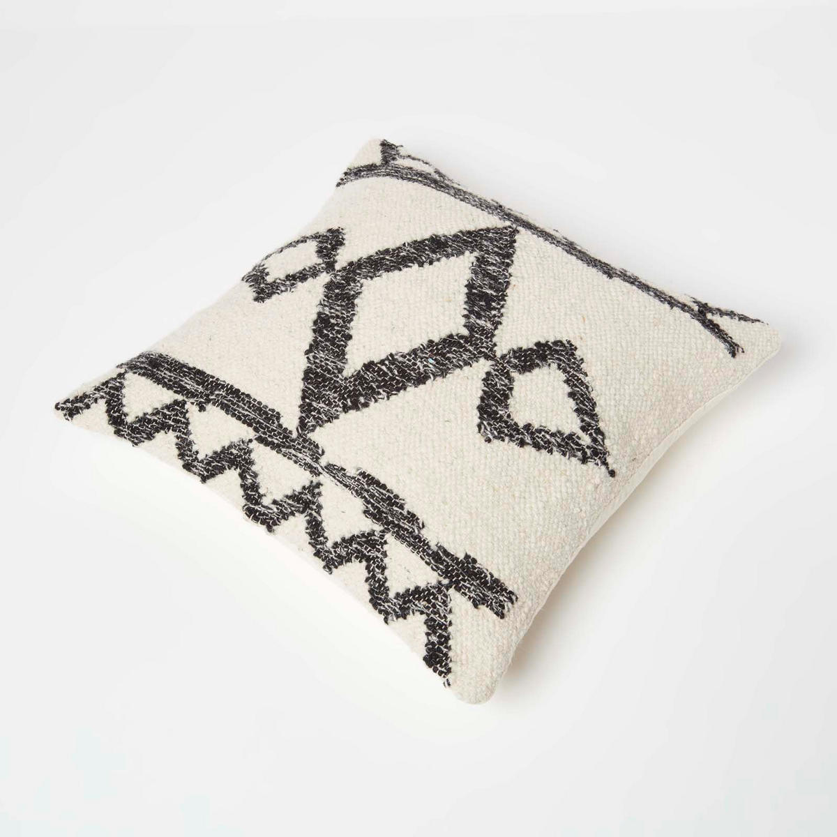 KELIM-KISSEN Koba 45/45 cm - Schwarz, Textil (45/45cm) - Homescapes
