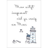 BILD 29x41 cm Spruch Meer - Blau, Holzwerkstoff (29/41/2cm) - artissimo