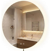 BADSPIEGEL Genf 80 cm 60x3x60cm Glas Klarglas Badezimmerspiegel - Klar, Glas (60/60/3cm) - DELUKE