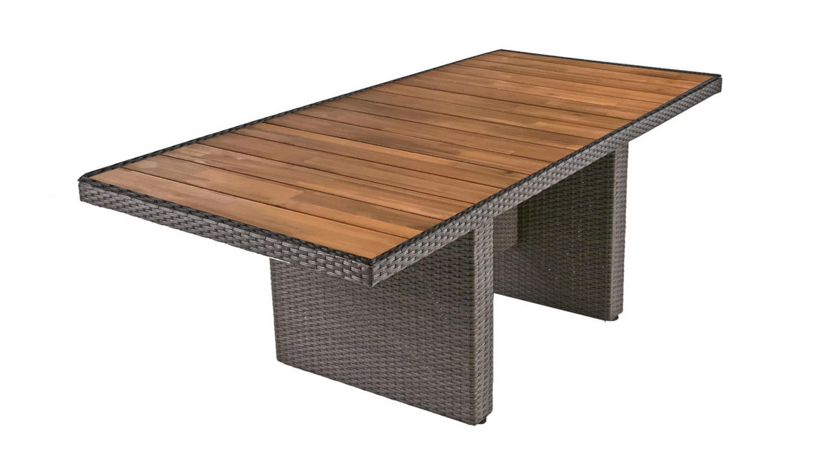 GARTEN-SITZGRUPPE Hamm 7-teilig Gartenmöbel-Set - Braun, Holz - DELUKE