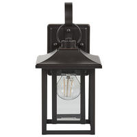 AUSSENWANDLEUCHTE Almond 12/20/34 cm - Schwarz, Metall (20/34/12cm) - Beliani