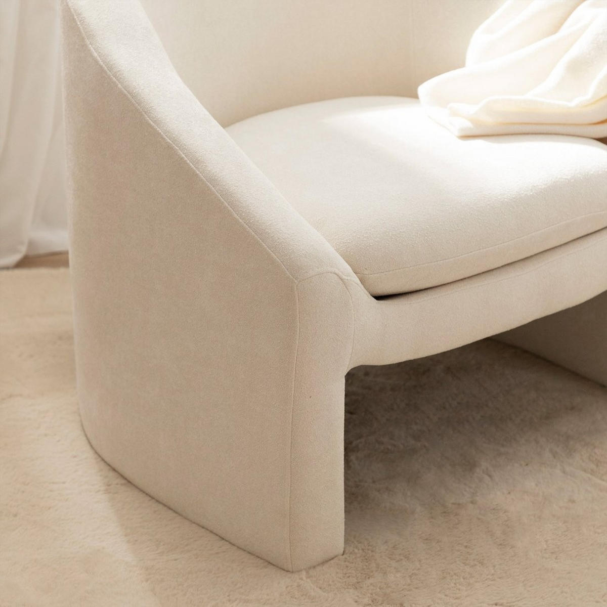 LESESESSEL Frode Beige 81 cm x 72 cm - Beige, Textil (81/72/73cm) - Klast Home