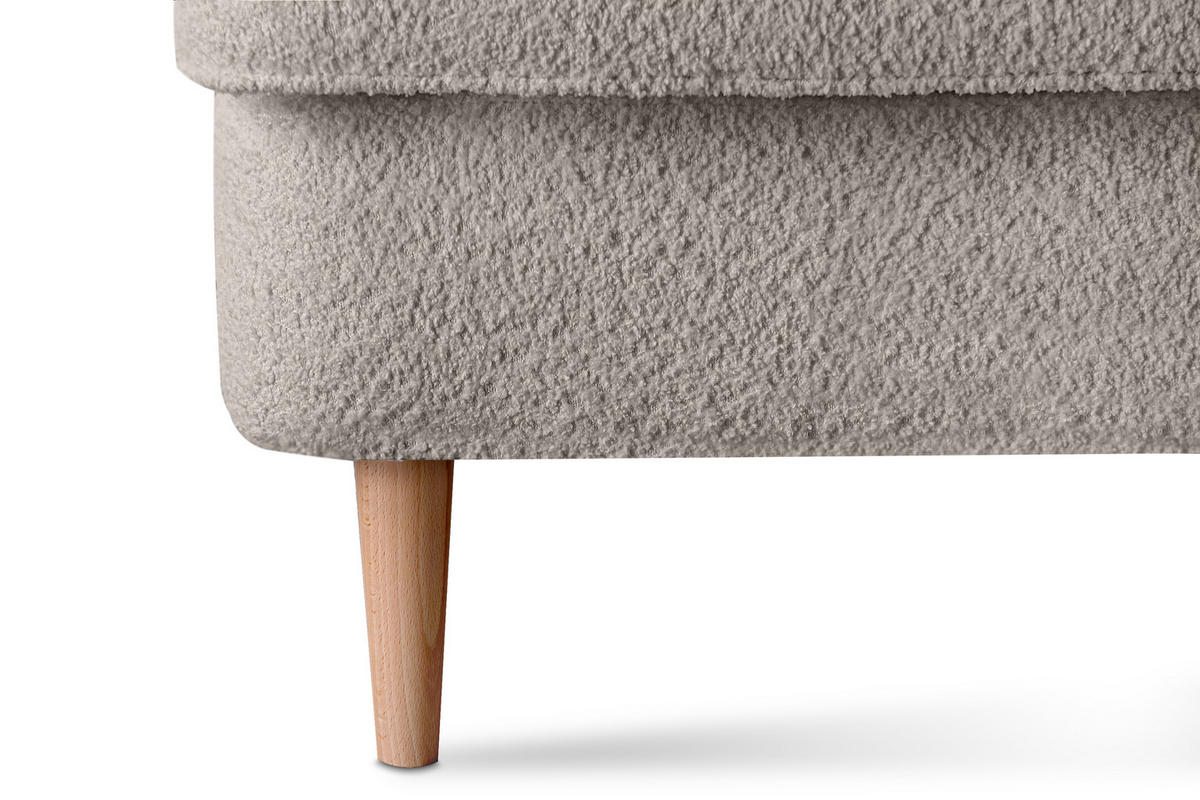DOPPELSESSEL STRALIS Klassische Stil, hellbeige - Beige, Textil (136/106/96cm) - KONSIMO®
