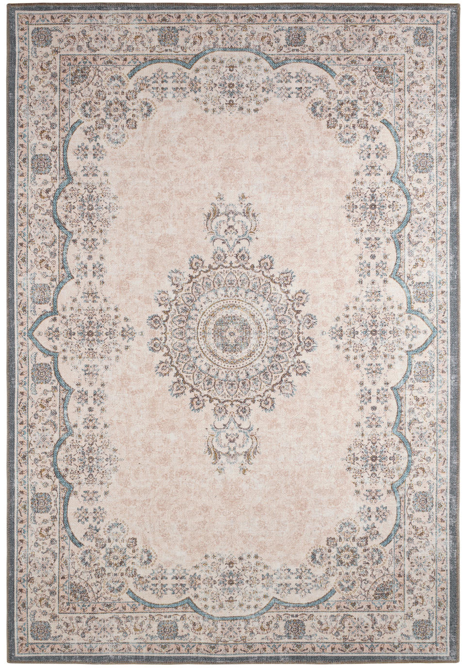 VINTAGE-TEPPICH mit orientalischem Muster in zartrosa Carry 120x170 cm - Pink, Textil (120/170cm) - Nazar Rugs