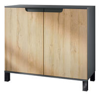 KOMMODE Sylt Eiche Natur - Eichefarben, Holzwerkstoff (92.5/84.5/35cm) - Vladon