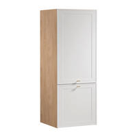 AUFSATZSCHRANK N60N – Sorento Sonoma Eiche Weiß – Weiß / Sonoma Eiche - Weiß/Sonoma Eiche, Holzwerkstoff (60/158/58cm) - ROYAL24_MARKT