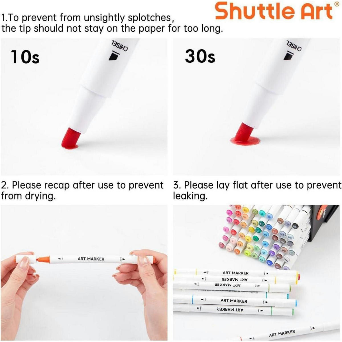 MARKER Set 61 Farben mit Blender - Multicolor, Kunststoff (10/10/15cm)