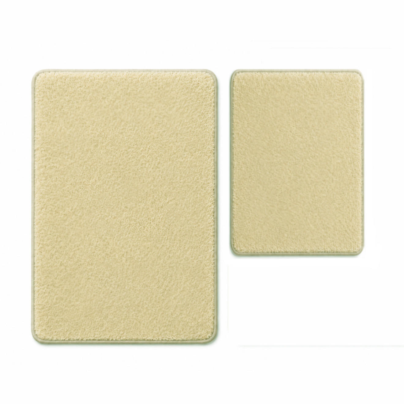 BADEMATTE Set 2tlg UNI BEIGE - Beige, Textil (60/100cm) - ROLFNERS