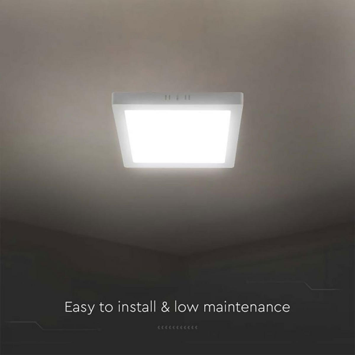 LED DECKENLEUCHTE Aufbau Weiß 6er Set - Weiß, Metall (16.7/16.7/3.1cm)