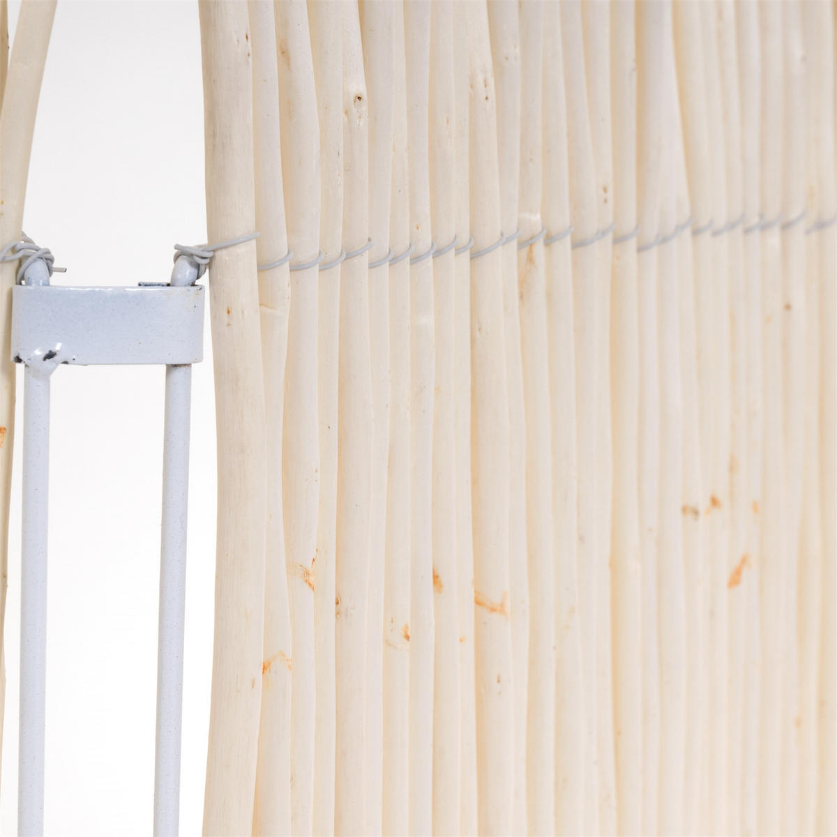 PARAVENT Wave 3 Weidenzweige geblichen - Beige, Naturmaterialien (120/170/6cm) - DESIGN DELIGHTS