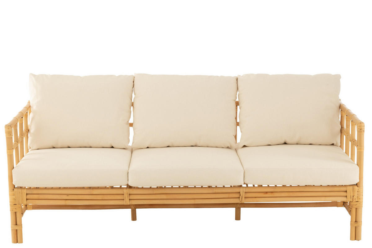 SOFA Elise - Naturfarben, Naturmaterialien (73/64/187cm) - J-Line