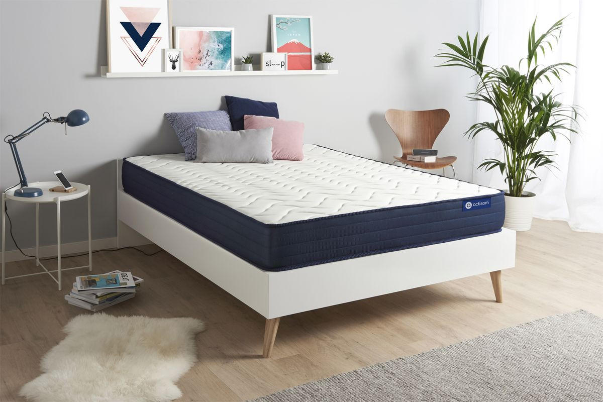 MATRATZE Actimemo life Memory-Schaum 160 x 200 cm h4 - Weiß, Textil (160/200cm) - ACTISOM