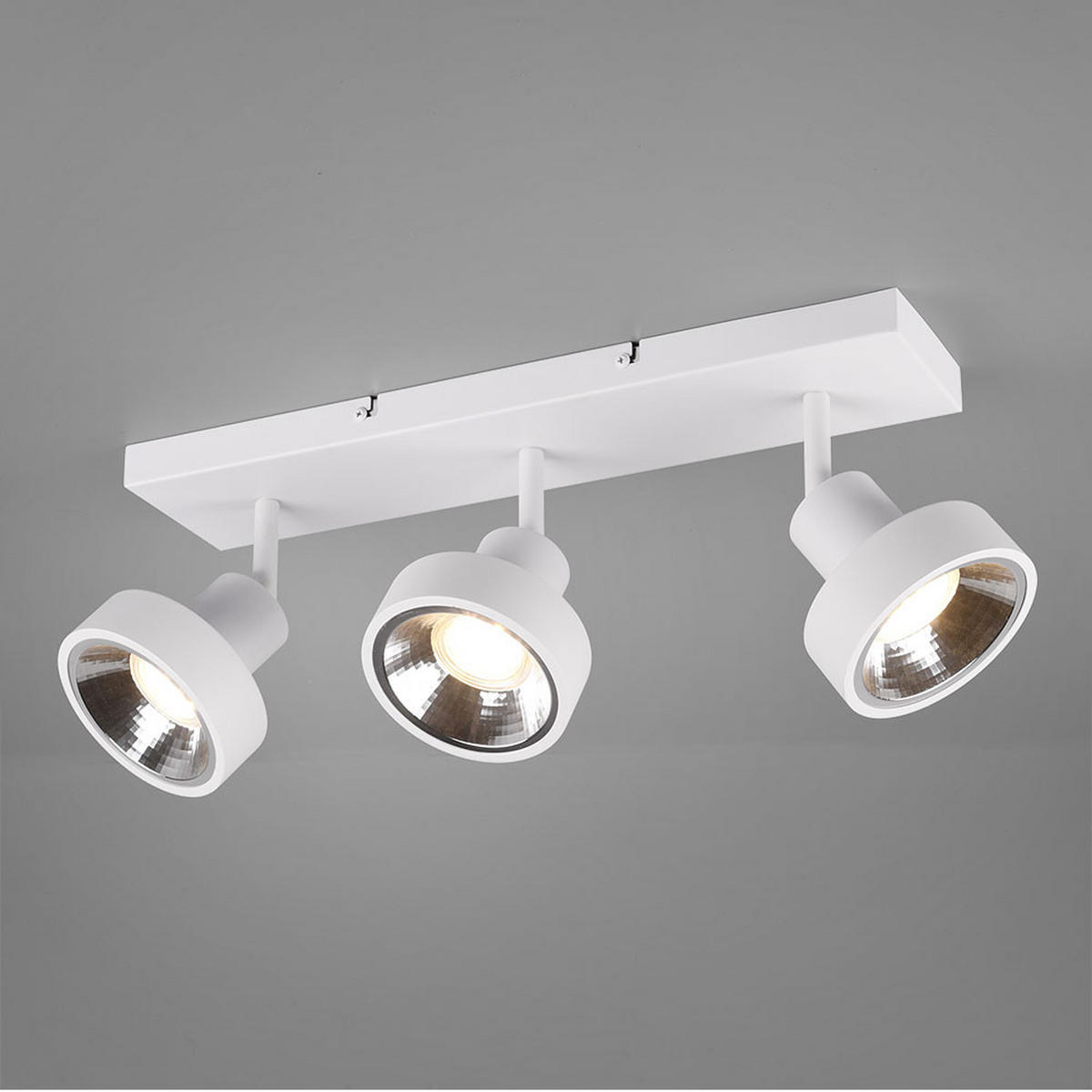 LED DECKENLEUCHTE Metall Weiß Matt - Weiß, Metall (16/44/19cm)