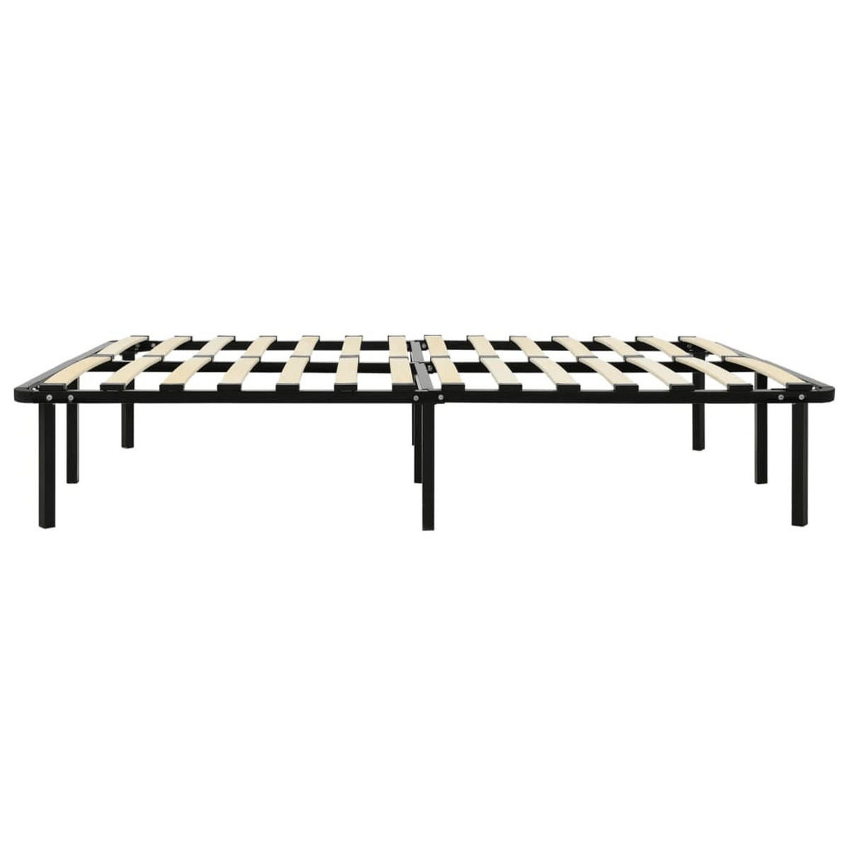 METALLBETT Hernández 120/200 cm - Schwarz, Metall (120/200cm) - Nettlife