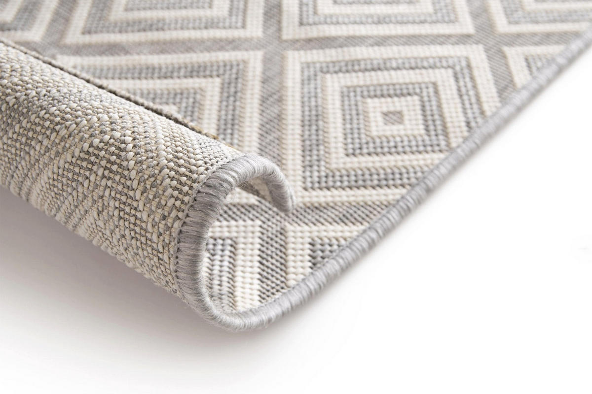 TEPPICH für Innen- und Außenbereiche grau - Grau, Textil (200/290cm) - AFK Living